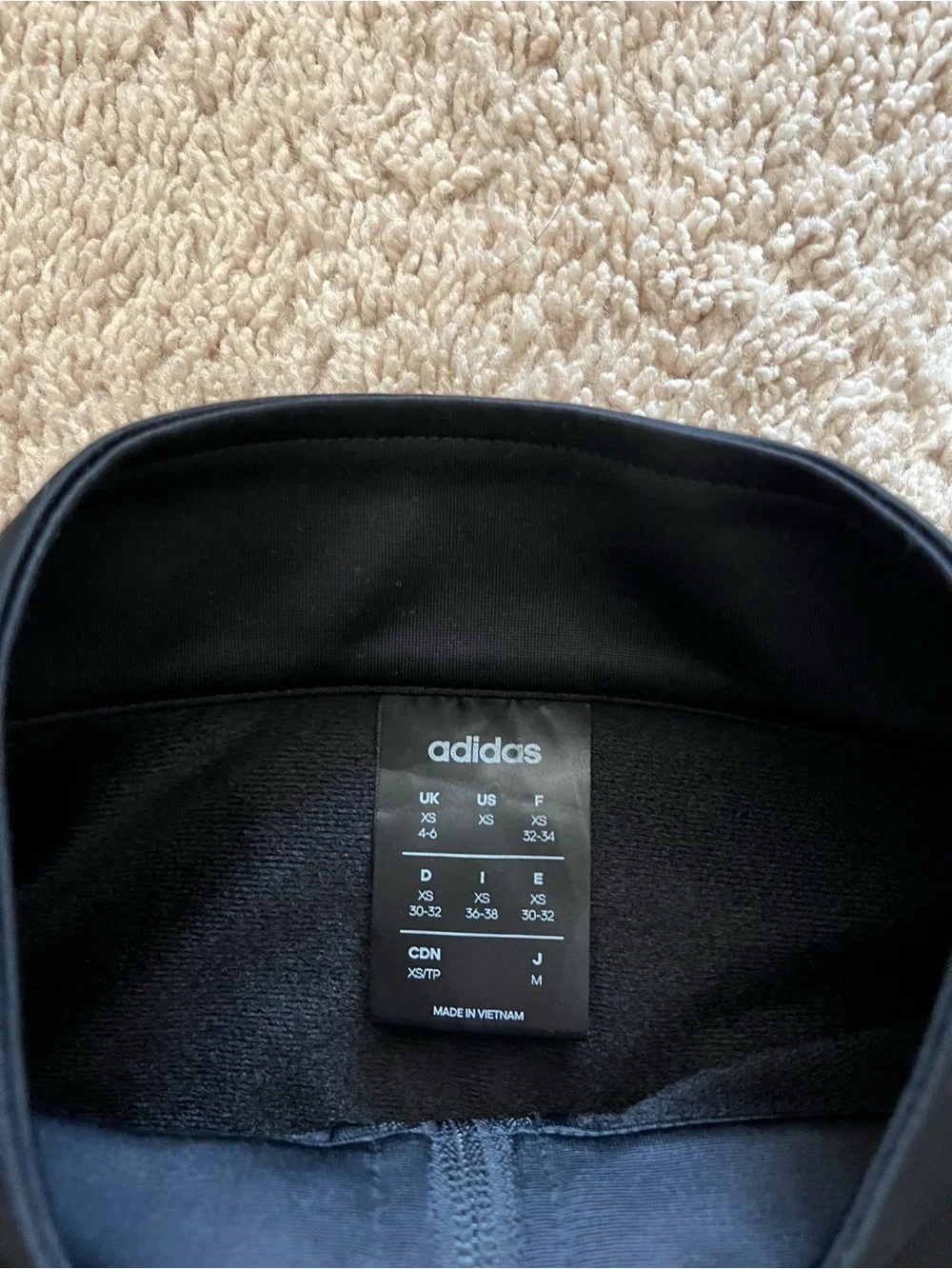 Adidas Kids Essentials 3-Stripe Track Jacket Black White Size XS